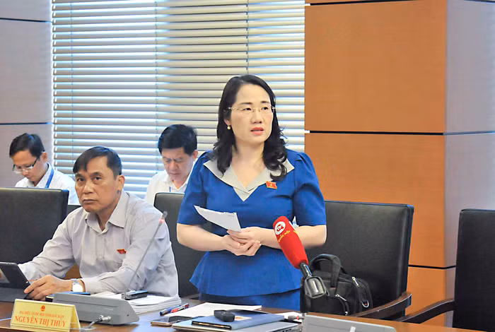 Đại biểu Nguyễn Thị Thủy - Đoàn Đại biểu Quốc hội tỉnh Bắc Kạn. Ảnh: quochoi.vn.