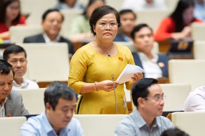 Đại biểu Quốc hội Nguyễn Thị Sửu - Phó Trưởng đoàn chuyên trách Đoàn đại biểu Quốc hội tỉnh Thừa Thiên - Huế. Ảnh: quochoi.vn.