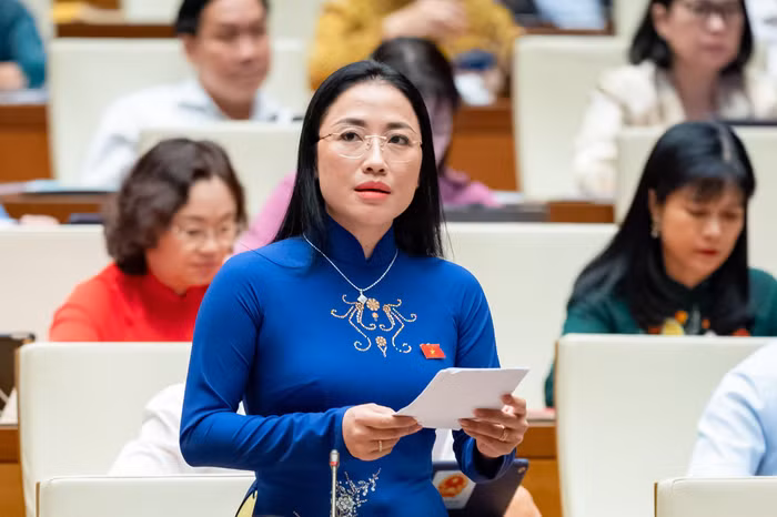 Đại biểu Trần Khánh Thu - Đoàn Đại biểu Quốc hội tỉnh Thái Bình. Ảnh: quochoi.vn.