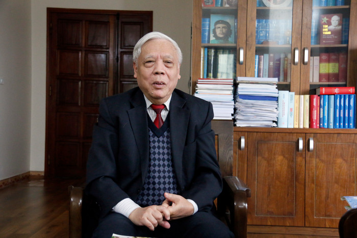 Phó Giáo sư, Tiến sĩ Nguyễn Trọng Phúc - nguyên Viện trưởng Viện Lịch sử Đảng (Học viện Chính trị Quốc gia Hồ Chí Minh). Ảnh: Mộc Trà.