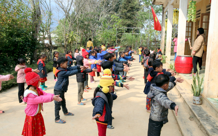 Một điểm trường vùng khó. Ảnh: Mộc Trà. Một điểm trường vùng khó. Ảnh: Mộc Trà.