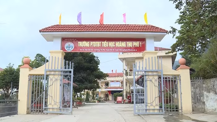 Trường Phổ thông dân tộc bán trú Tiểu học Hoàng Thu Phố (huyện Bắc Hà, tỉnh Lào Cai). Ảnh: VOV. Trường Phổ thông dân tộc bán trú Tiểu học Hoàng Thu Phố (huyện Bắc Hà, tỉnh Lào Cai). Ảnh: VOV.