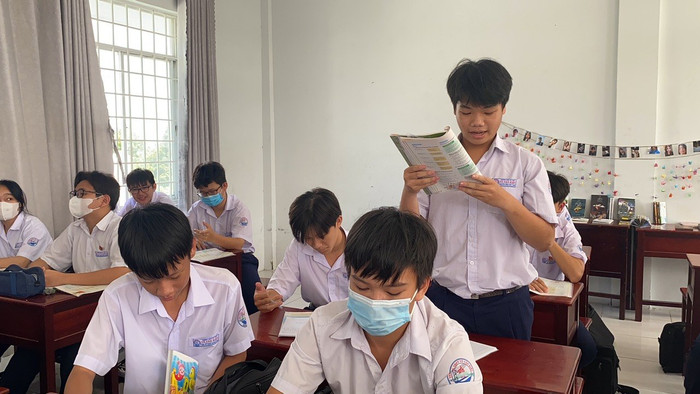 Việc tổ chức dạy học một số nơi vẫn còn coi trọng kiến thức, nặng lý thuyết, thiếu thực hành. Ảnh: Sở GDĐT Kiên Giang cung cấp.