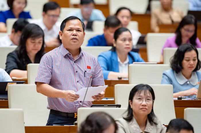 Đại biểu Nguyễn Duy Thanh - Đoàn Đại biểu Quốc hội tỉnh Cà Mau. Ảnh: quochoi.vn.