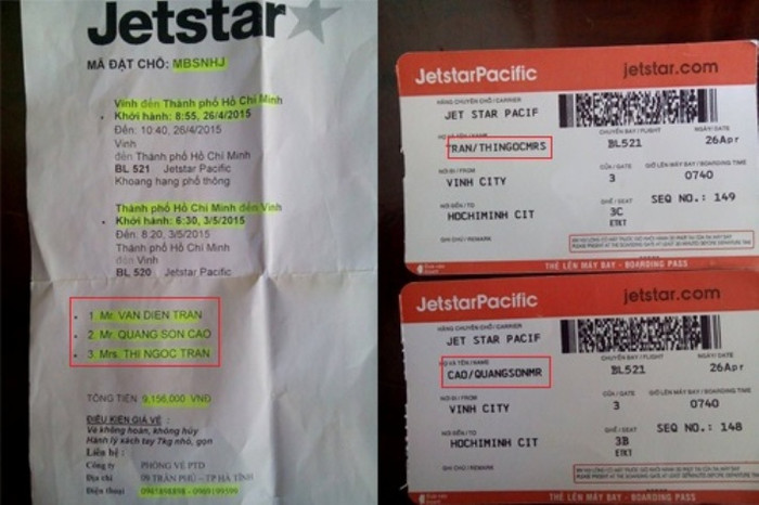 Thẻ lên tàu chiều từ Vinh - TP HCM của chị Ngọc, Sơn và Diễn. Thẻ lên tàu chiều từ Vinh - TP HCM của chị Ngọc, Sơn và Diễn.