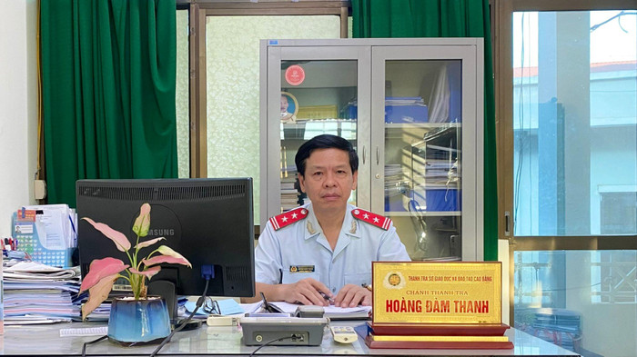Ông Hoàng Đàm Thanh - Chánh Thanh tra Sở Giáo dục và Đào tạo tỉnh Cao Bằng. (Ảnh: NVCC). Ông Hoàng Đàm Thanh - Chánh Thanh tra Sở Giáo dục và Đào tạo tỉnh Cao Bằng. (Ảnh: NVCC).