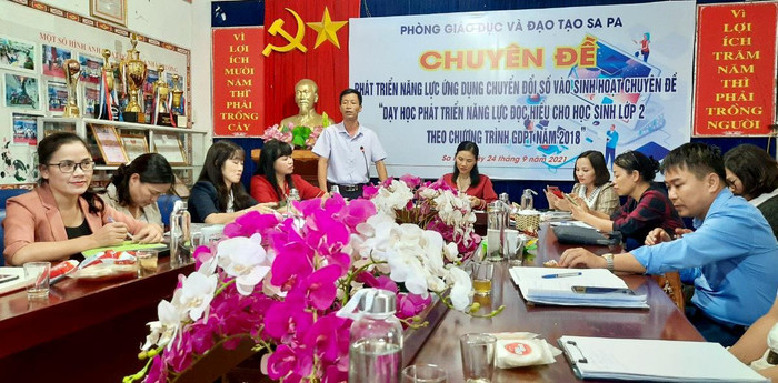 Tập huấn giáo viên trên địa bàn tỉnh Lào Cai. (Ảnh: Sở Giáo dục và Đào tạo cung cấp). Tập huấn giáo viên trên địa bàn tỉnh Lào Cai. (Ảnh: Sở Giáo dục và Đào tạo cung cấp).