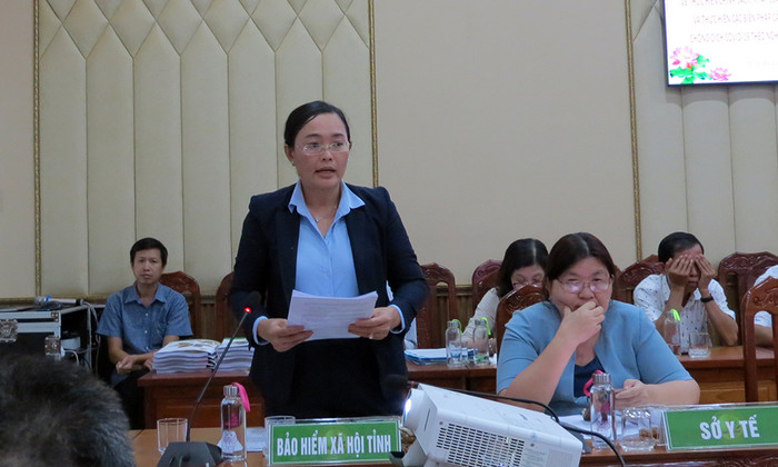 Bà Huỳnh Nguyễn Phương Oanh - Giám đốc Bảo hiểm xã hội tỉnh Đồng Tháp.