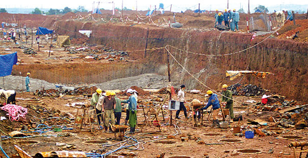 Công trường bauxite Tân Rai (Ảnh: Trần Đức Hải)