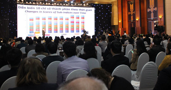 Lễ công bố Chỉ số năng lực cạnh tranh cấp tỉnh PCI năm 2015 - Ảnh nguồn VCCI. Lễ công bố Chỉ số năng lực cạnh tranh cấp tỉnh PCI năm 2015 - Ảnh nguồn VCCI.