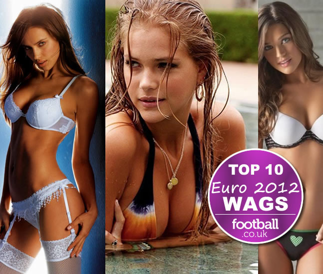 Giờ đây các nàng WAGs như là thứ gia vị không thể thiếu trong các giải đấu bóng đá. Sự xuất hiện của họ trên khán đài không những là vũ khí tinh thần lợi hại cho các ngôi sao trên sân cỏ, mà còn góp phần làm tăng sự hấp dẫn cho giải đấu. Và Euro 2012 cũng không phải ngoại lệ, dưới đây là 10 nàng WAGs nóng bỏng nhất do trang web nổi tiếng football.co.uk ở nước Anh bình chọn. Giờ đây các nàng WAGs như là thứ gia vị không thể thiếu trong các giải đấu bóng đá. Sự xuất hiện của họ trên khán đài không những là vũ khí tinh thần lợi hại cho các ngôi sao trên sân cỏ, mà còn góp phần làm tăng sự hấp dẫn cho giải đấu. Và Euro 2012 cũng không phải ngoại lệ, dưới đây là 10 nàng WAGs nóng bỏng nhất do trang web nổi tiếng football.co.uk ở nước Anh bình chọn.