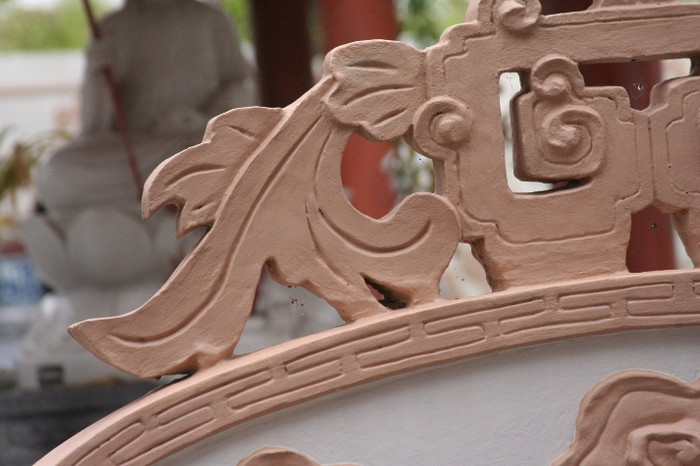 Nét trang trí rất công phu trong lăng mộ