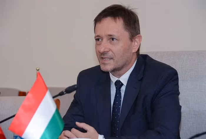 Ngài Baloghdi Tibor, Đại sứ đặc mệnh toàn quyền Hungary tại Việt Nam (ảnh: Giáo dục và Đào tạo)