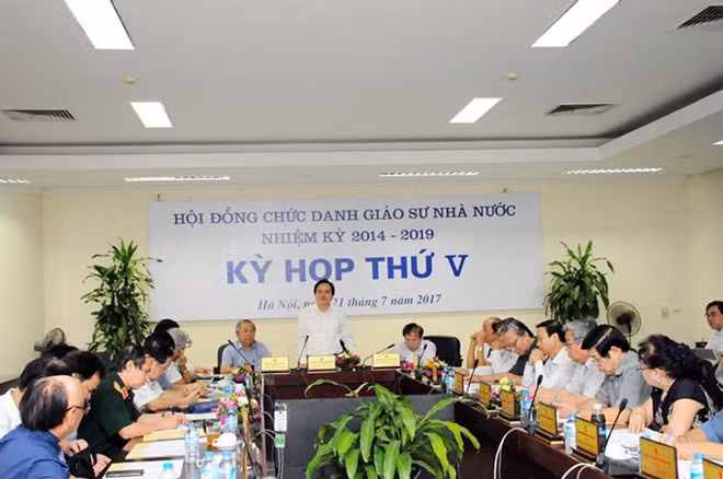 Hội đồng Chức danh Giáo sư Nhà nước không xét duyệt năm 2018. Ảnh: Hội đồng chức danh giáo sư Nhà nước