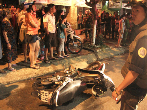 Hiện trường vụ án - Ảnh: Nguyễn Tú Hiện trường vụ án - Ảnh: Nguyễn Tú