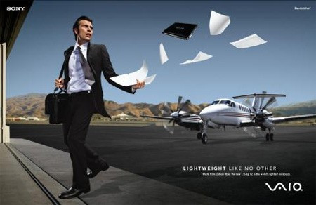 Sony Vaio : mỏng nhẹ như giấy ! Sony Vaio : mỏng nhẹ như giấy !