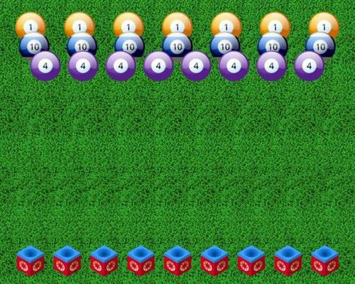 3. Nhiều quả bóng xếp chồng lên nhau