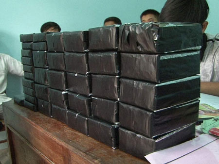 Tang vật của một vụ vận chuyển heroin "khủng" (Ảnh: 24h.com.vn)