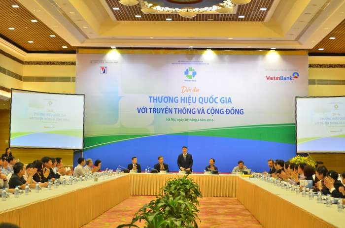 Cục Xúc tiến thương mại (Bộ Công thương) tổ chức “Diễn đàn Thương hiệu quốc gia với truyền thông và cộng đồng” - Ảnh: H.Lực.