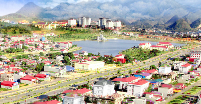 Một góc TP. Lai Châu - ảnh nguồn Cổng Thông tin điện tử Lai Châu
