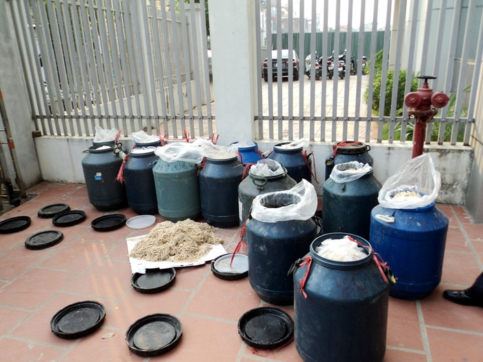 Toàn bộ lượng lòng thối này sẽ được tiêu hủy.