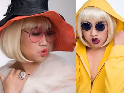 Gác lại những hình ảnh quái dị thường nhật, Don Nguyễn quyết định trở thành một quý bà sành điệu với đôi môi quyến rũ chết người.