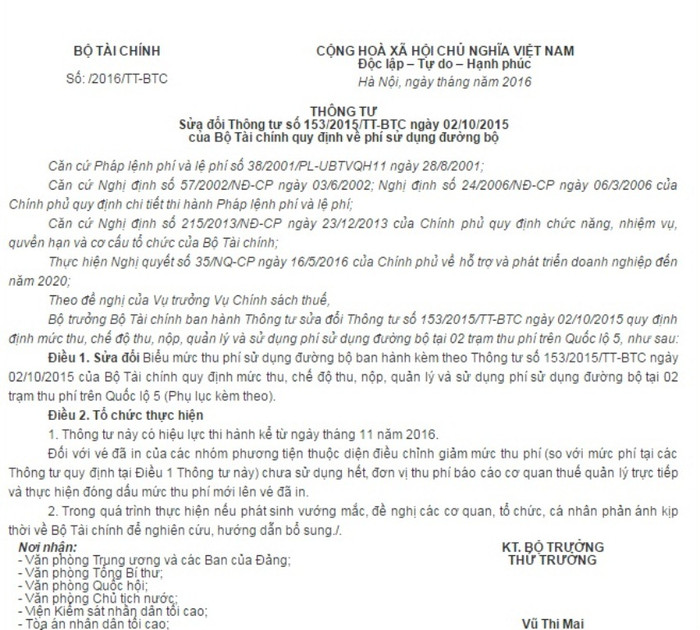 Dự thảo thông tư được đăng tải công khai lấy ý kiến trên website của Bộ Tài Chính - ảnh chụp màn hình. Dự thảo thông tư được đăng tải công khai lấy ý kiến trên website của Bộ Tài Chính - ảnh chụp màn hình.