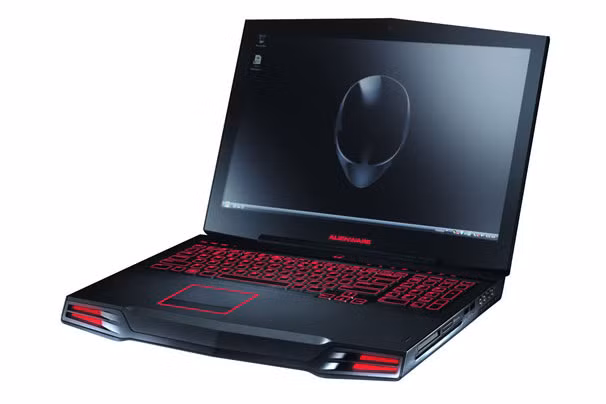 1. Alienware M17x R4 Bạn sẽ khó có thể tìm thấy một máy tính xách tay chơi game tốt hơn so với Alienware M17x R4. Ngoài thiết kế bóng bẩy, máy còn có bộ xử Ivy Bridge di động thuộc hàng mạnh nhất của Intel: Core i7-3720QM. Model này có card đồ họa rời NVIDIA GeForce GTX 680M dựa trên kiến trúc Kepler, RAM có thể nâng cấp lên 32GB, ổ cứng 500GB. M17x R4 còn có màn hình LED 17,3-inch được chiếu sáng nền với độ phân giải 1.920 x 1.080 pixel. Pin của máy có thể dùng được gần 5,5 giờ, nhiều hơn 2 giờ so với hầu hết các đối thủ cạnh tranh của M17x R4. Alienware M17x R4 có giá khởi điểm 1.499 USD.