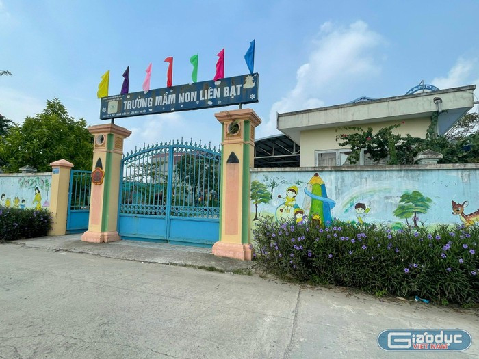 Trường Mầm non Liên Bạt, huyện Ứng Hòa (Hà Nội). Ảnh: Trung Dũng gdvn-a1-8048.jpg