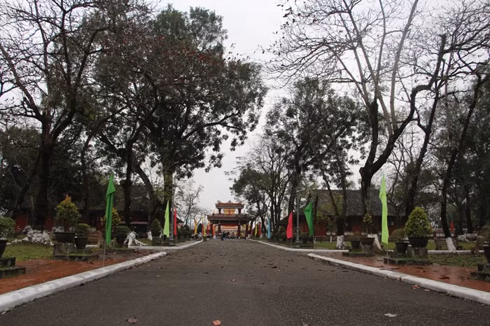 Không gian bên trong ngôi trường được thiết kế đặc sắc với nhiều dãy hành lang đẹp, có nhiều cây cối bao quanh.