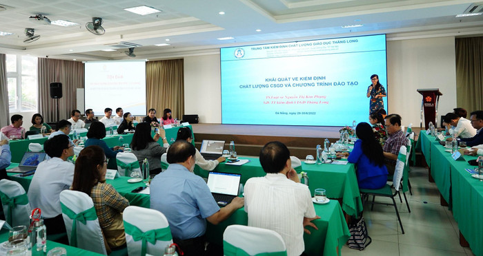 Đại diện nhiều trường đại học, cao đẳng tư thục tham gia hội thảo. Ảnh: An Nguyên Đại diện nhiều trường đại học, cao đẳng tư thục tham gia hội thảo. Ảnh: An Nguyên