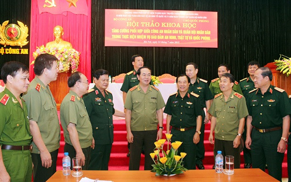 Đoàn kết giữa Công an và Quân đội tạo ra sức mạnh của lực lượng vũ trang ảnh 1