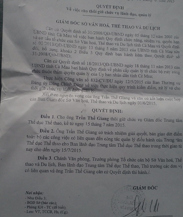 Cơ quan chức năng đang thụ lý đơn thì quyết định lại… “xét nguyện vọng” (Ảnh: Trúc Linh)