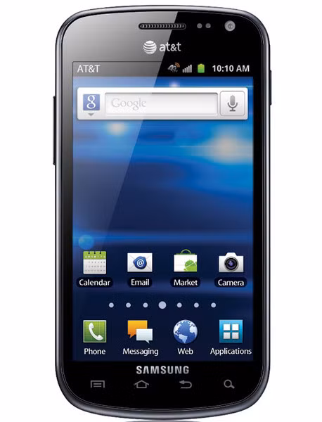 3. Samsung Exhilarate Đây là mẫu điện thoại Android dùng chip lõi kép giá rẻ ra mắt gần đây nhất. Chiếc điện thoại này có màn hình cảm ứng Super AMOLED 4-inch 16 triệu màu, bộ xử lý lõi kép Qualcomm Scorpion tốc độ 1,2GHz. Camera mặt sau 5MP có khả năng quay video 720p, camera mặt trước 1,3MP. Máy chạy phiên bản Android 2.3.