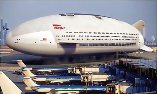 Khi máy bay “lai” khinh khí cầu.