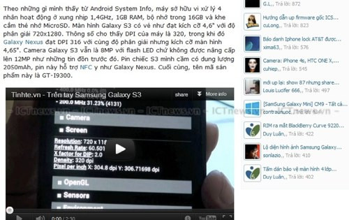 Video về điện thoại cũng xuất hiện - Ảnh chụp màn hình