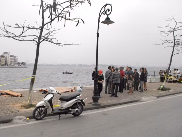 Khu vực hồ phát hiện xác chết