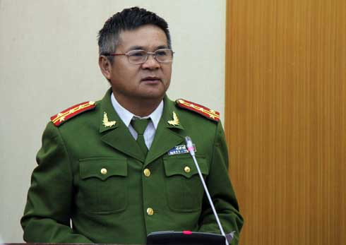 Đại tá Hồ Sỹ Tiến (Ảnh: Hà Anh)