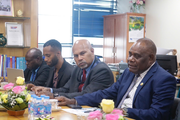 Đoàn của Bộ Giáo dục và Đào tạo Cộng hòa Vanuatu tại buổi làm việc với Hiệp hội Các trường đại học, cao đẳng Việt Nam (Ảnh: Doãn Nhàn). z5955119055849_7d7544bda55aa06638aa1c0e1c99f286.jpg