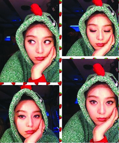 Phạm Băng Băng tranh thủ tạo dáng "bà già đau khổ"