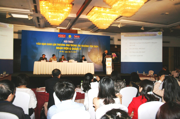 Hội thảo về vấn nạn hàng giả, gian lận thương mại tại thị trường tôn thép. Hội thảo về vấn nạn hàng giả, gian lận thương mại tại thị trường tôn thép.