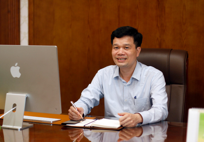Tiến sĩ Kiều Xuân Thực - Hiệu trưởng Trường Đại học Công nghiệp Hà Nội. Ảnh: Mộc Trà. Tiến sĩ Kiều Xuân Thực - Hiệu trưởng Trường Đại học Công nghiệp Hà Nội. Ảnh: Mộc Trà.