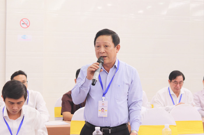 Phó Giáo sư, Tiến sĩ Nguyễn Quốc Tiến - Bí thư Đảng ủy, Chủ tịch Hội đồng trường, Trường Đại học Y Dược Thái Bình. Ảnh: Ngân Chi.