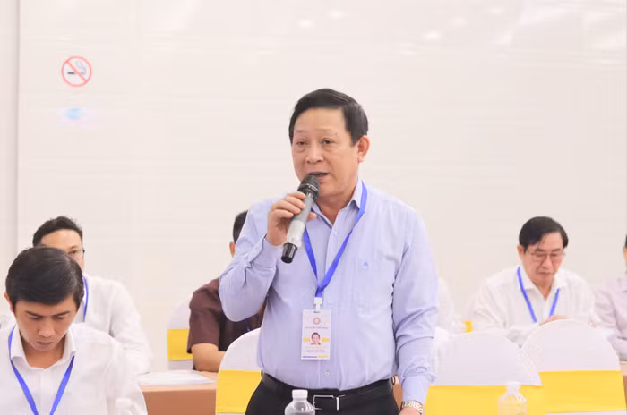 Phó Giáo sư, Tiến sĩ Nguyễn Quốc Tiến - Bí thư Đảng ủy, Chủ tịch Hội đồng trường, Trường Đại học Y Dược Thái Bình. Ảnh: Ngân Chi.