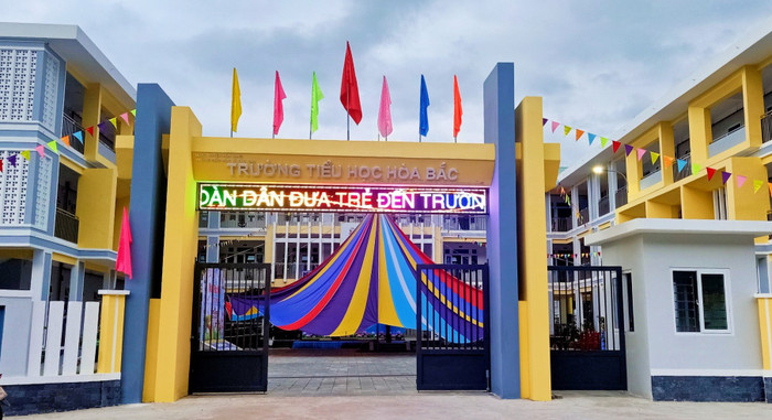 Trường Tiểu học Hòa Bắc. Ảnh: Page trường. Trường Tiểu học Hòa Bắc. Ảnh: Page trường.