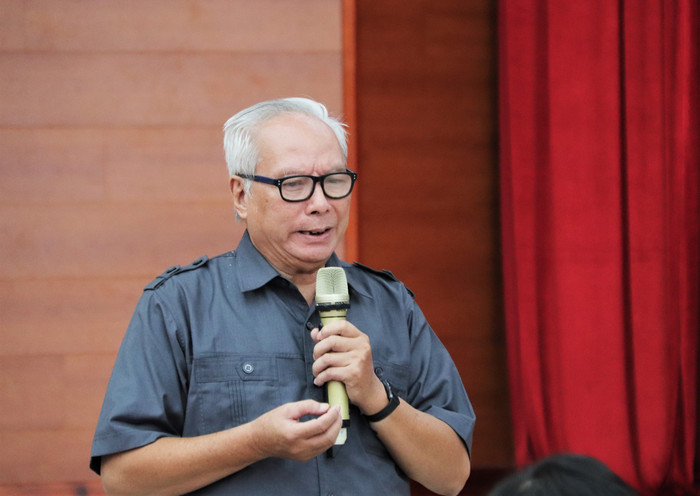 Tiến sĩ Lê Viết Khuyến - Phó Chủ tịch Hiệp hội Các trường đại học, cao đẳng Việt Nam. Ảnh: Thủy Tiên GDVN_thay Khuyen.JPG