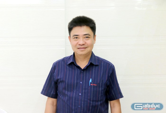 Phó Giáo sư, Tiến sĩ Lâm Nhân - Chủ tịch Hội đồng trường (Trường Đại học Văn hóa Thành phố Hồ Chí Minh). Ảnh: Mộc Trà.