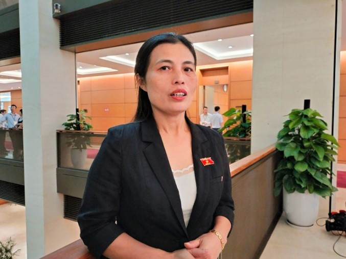 Đại biểu Quốc hội Hồ Thị Minh (đoàn Quảng Trị). Ảnh: H.B. Đại biểu Quốc hội Hồ Thị Minh (đoàn Quảng Trị). Ảnh: H.B.