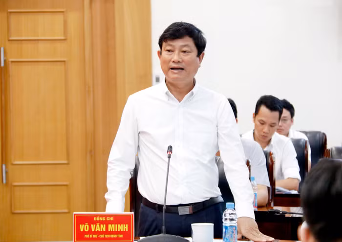 Ông Võ Văn Minh - Chủ tịch Ủy ban nhân dân tỉnh Bình Dương. Ảnh: Mộc Trà.