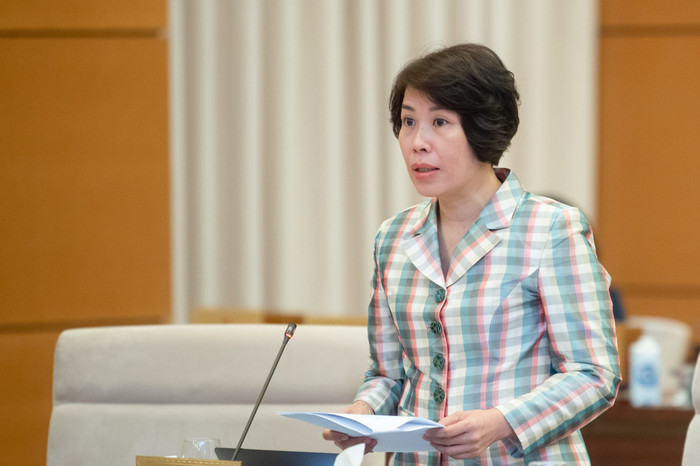 Thứ trưởng Bộ Kế hoạch và Đầu tư Nguyễn Thị Bích Ngọc. Ảnh: quochoi.vn.